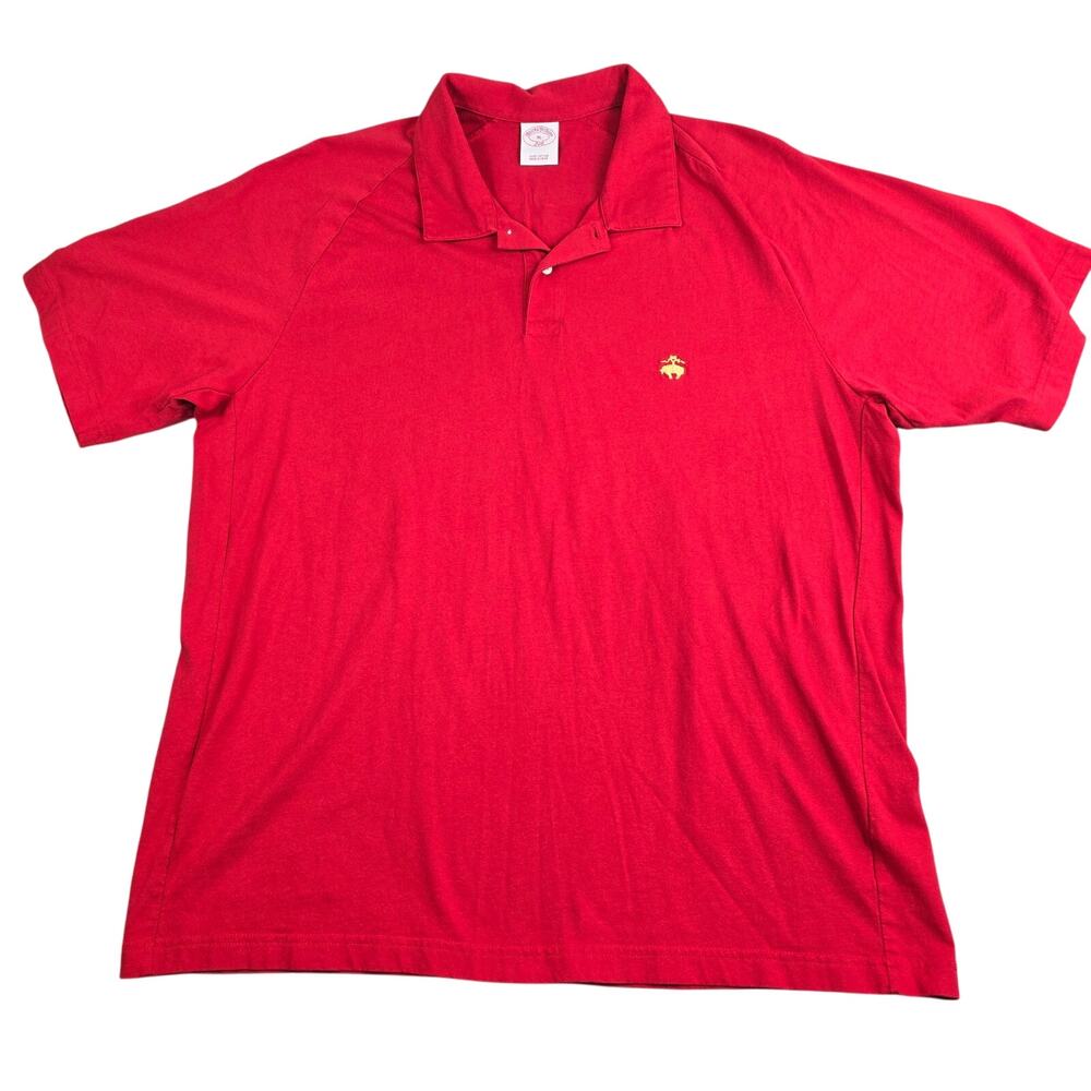 Brooks Brothers 346 Polo Shirt Men's XL Red Golf Casual Cotton Soft Touch